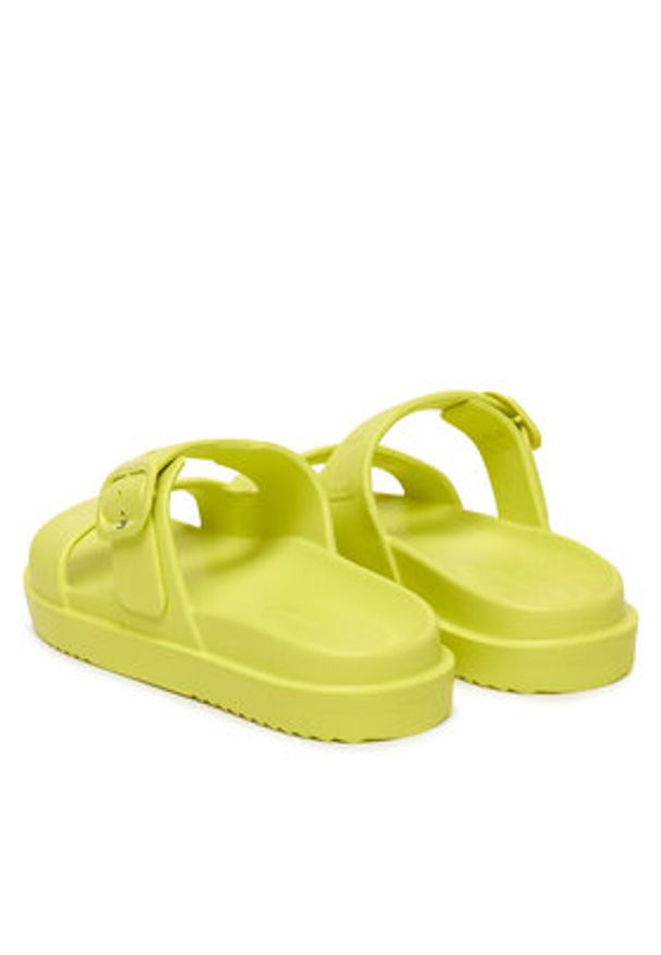 TOMMY HILFIGER - Tommy Hilfiger Klapki FW0FW08953 Żółty. Kolor: żółty. Materiał: syntetyk