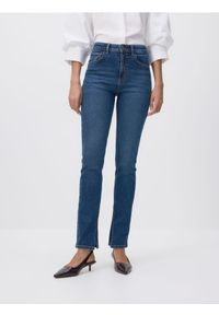 Reserved - Jeansy slim fit high waist - granatowy. Stan: podwyższony. Kolor: niebieski #1