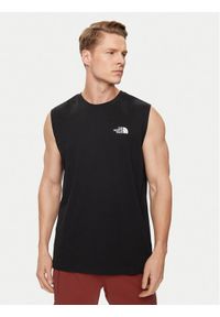 The North Face Tank top Simple Dome NF0A87R3 Czarny Regular Fit. Kolor: czarny. Materiał: syntetyk, bawełna