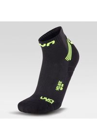 UYN - Skarpety sportowe męski Man Run Veloce Socks - czarny. Kolor: żółty, wielokolorowy, czarny. Sport: bieganie