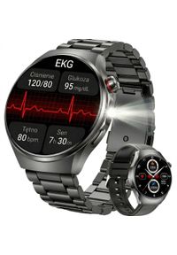 Smartwatch Lazird Smartwatch Lazird ZEGAREK EKG SMARTWATCH CIŚNIENIOMIERZ GLUKOMETR czarny. Rodzaj zegarka: smartwatch. Kolor: czarny #1