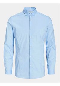 Jack & Jones - Jack&Jones Koszula Parma 12097662 Niebieski Super Slim Fit. Kolor: niebieski. Materiał: bawełna