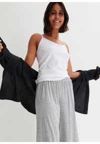 bonprix - Top na cienkich ramiączkach (2 szt.), z czystej bawełny organicznej. Kolor: biały. Materiał: bawełna. Długość rękawa: na ramiączkach #1