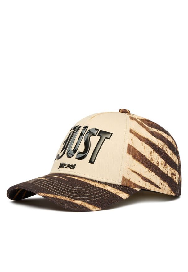 Just Cavalli Czapka z daszkiem 80RAZK80 ZG318 Beżowy ciemny. Kolor: beżowy. Materiał: bawełna