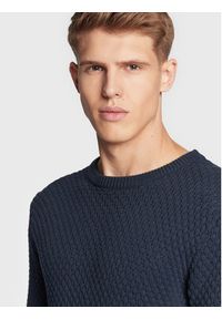 !SOLID - Solid Sweter 21107143 Granatowy Regular Fit. Kolor: niebieski. Materiał: bawełna #2
