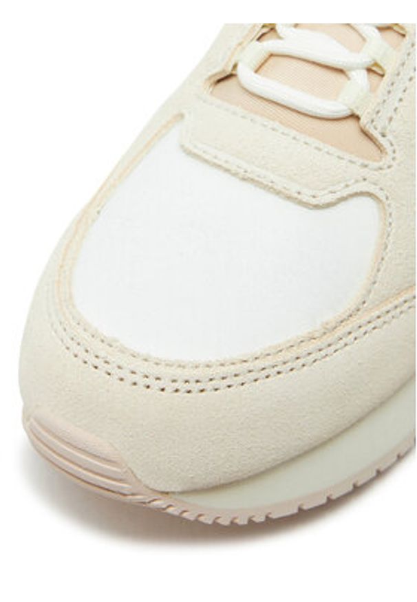 Calvin Klein Jeans Sneakersy Runner Laceup Low Mg Media YW0YW01644 Écru. Materiał: materiał