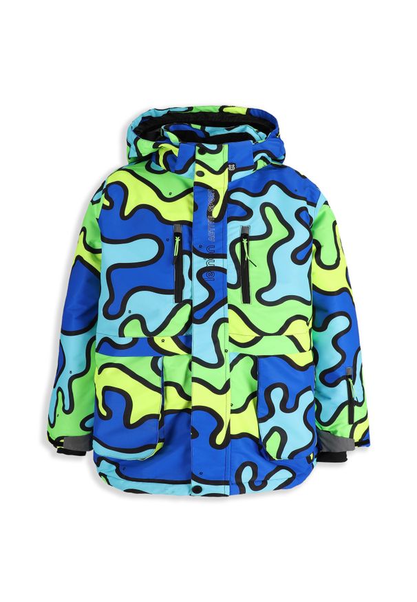 Kurtka narciarska chłopięca wodoodporna Lemon Explore ZL5. Kolor: wielokolorowy. Materiał: poliester. Sezon: zima. Sport: narciarstwo