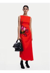 Desigual Sukienka codzienna Reims 25SWVW07 Czerwony Regular Fit. Okazja: na co dzień. Kolor: czerwony. Materiał: wiskoza. Typ sukienki: proste. Styl: casual #5