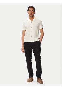 TOMMY HILFIGER - Tommy Hilfiger Chinosy Harlem MW0MW42336 Czarny Regular Fit. Kolor: czarny. Materiał: len #4
