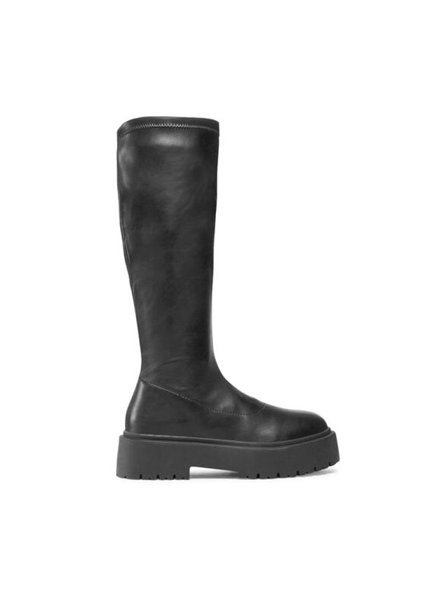 DeeZee Kozaki WS1901-03 Czarny. Kolor: czarny. Materiał: skóra