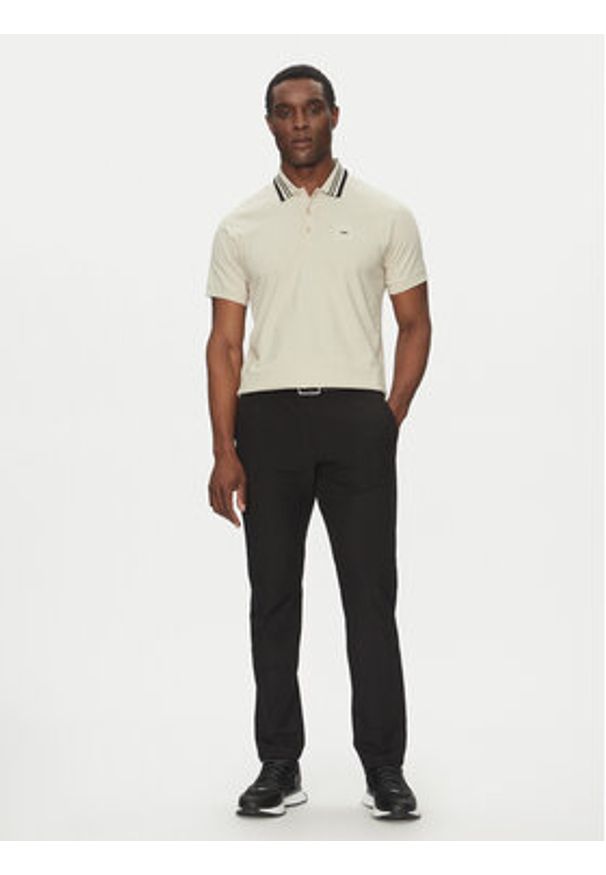 BOSS Polo 50538176 Beżowy Regular Fit. Typ kołnierza: polo. Kolor: beżowy. Materiał: bawełna