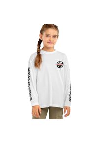 SIROKO - Koszulka sportowa lifestyle dziewczęca Jaguar-G bawełna krótki rękaw. Okazja: na co dzień. Kolor: biały. Materiał: bawełna. Długość rękawa: krótki rękaw. Długość: krótkie. Styl: sportowy #1