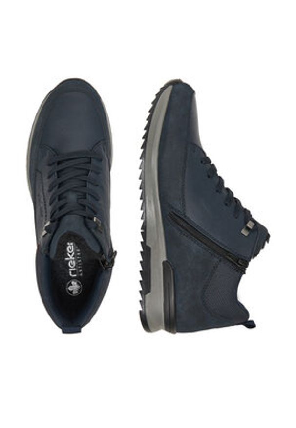 Rieker Sneakersy CEO-16125-15 Niebieski. Kolor: niebieski. Materiał: skóra