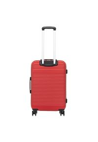 Ochnik - Komplet walizek na kółkach 19'/24'/28'. Kolor: czerwony. Materiał: materiał, poliester, guma, kauczuk #5