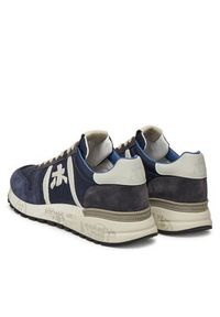 Premiata Sneakersy LANDER VAR 7204 Granatowy. Kolor: niebieski. Materiał: zamsz, skóra #4