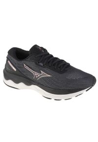 Buty do biegania damskie Mizuno Wave Skyrise 3. Kolor: czarny, szary. Materiał: guma, syntetyk, materiał. Model: Mizuno Wave. Sport: bieganie