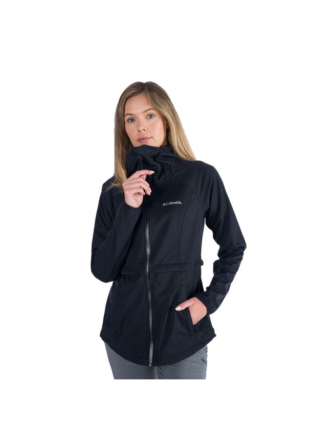 columbia - Kurtka softshell damska Columbia Canyon Meadows Softshell. Kolor: czarny. Materiał: softshell. Sport: turystyka piesza