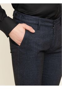 Karl Lagerfeld - KARL LAGERFELD Spodnie materiałowe Chino with Contrast 255836 592816 Granatowy Regular Fit. Kolor: niebieski. Materiał: materiał #4