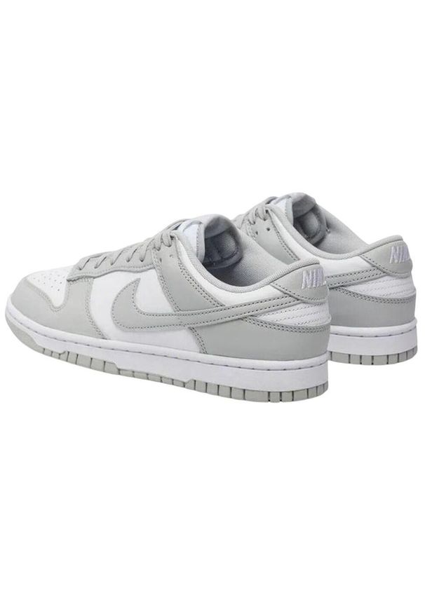 Nike - Męskie Buty Sportowe Dunk Retro Leather Low. Kolor: biały. Sezon: zima. Styl: retro, sportowy