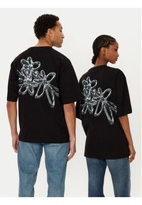 Filling Pieces T-Shirt Unisex Chrome Flower 7449982 Czarny Regular Fit. Kolor: czarny. Materiał: bawełna #5