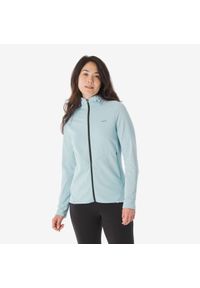 quechua - Polar turystyczny damski Quechua MH500 Light zamek. Typ kołnierza: kołnierzyk stójkowy. Materiał: polar. Długość rękawa: długi rękaw. Długość: długie