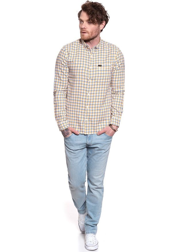 Lee - LEE SLIM BUTTON DOWN GOLDEN YELLOW L66XDCNF 112116693. Typ kołnierza: button down