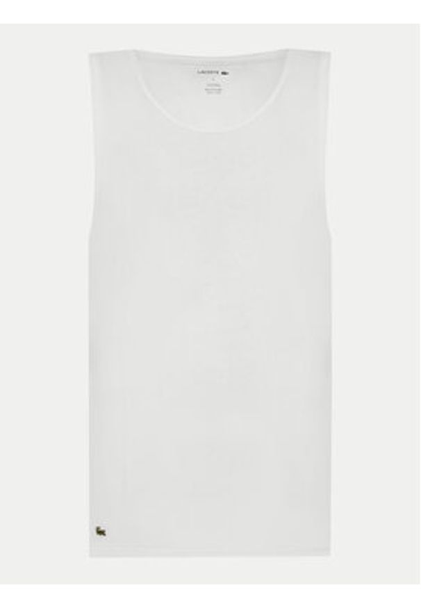 Lacoste Komplet 3 tank topów TH9009 Biały Regular Fit. Kolor: biały. Materiał: bawełna