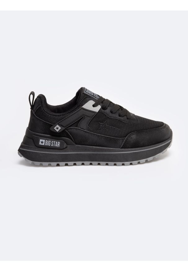 Big-Star - Sneakersy dziecięce czarne RR374068 906. Okazja: na co dzień, na uczelnię. Kolor: czarny. Materiał: materiał