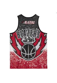 Koszulka Top Tank Mitchell & Ness NBA Portland Trail Blazers Tank Top. Kolor: czerwony, czarny, wielokolorowy