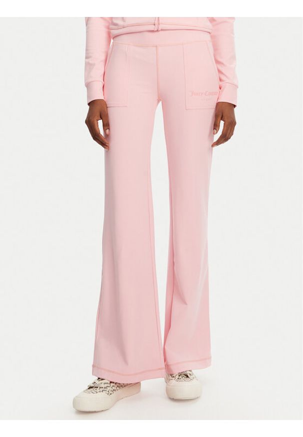 Juicy Couture Spodnie dresowe Active JCSML125403 Różowy Flared Leg. Kolor: różowy. Materiał: syntetyk