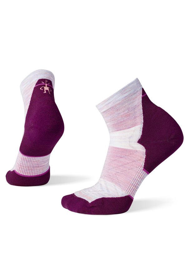 Skarpety Biegowe Damskie Smartwool Run Targeted Cushion Ankle Socks. Kolor: różowy. Sport: bieganie
