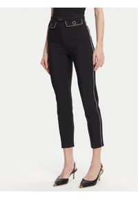 Elisabetta Franchi Spodnie materiałowe PA-T71-51E2 Czarny Regular Fit. Kolor: czarny. Materiał: syntetyk
