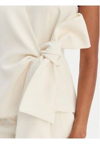 Marella Kamizelka garniturowa Lirica 2613161043 Écru Regular Fit. Materiał: syntetyk #3