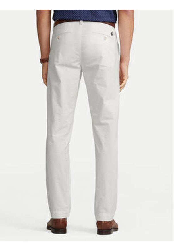 Polo Ralph Lauren Spodnie materiałowe 710690138059 Biały Regular Fit. Kolor: biały. Materiał: bawełna