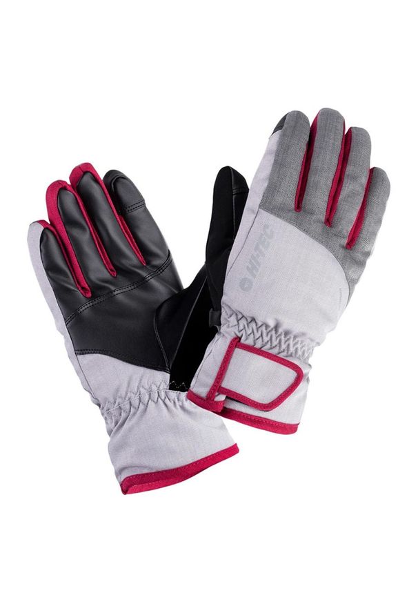 Hi-tec - Rękawice narciarskie damskie Hi-Tec Lady Huri, Rozmiar L/XL. Materiał: skóra, materiał, poliester. Sport: narciarstwo