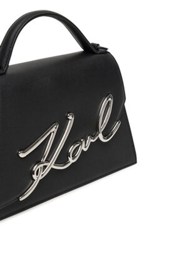 Karl Lagerfeld - KARL LAGERFELD Torebka A1W30036 Czarny. Kolor: czarny. Materiał: skórzane