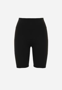 Renee - Czarne Szorty Kolarki High Waist z Gumką w Talii Xelfea. Stan: podwyższony. Kolor: czarny. Styl: sportowy #2