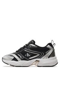 Calvin Klein Jeans Sneakersy Retro Tennis Low Lace Mh Ml Mr YW0YW01381 Czarny. Kolor: czarny #6