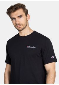 Koszulka męska Champion Organic Cotton Blend Small Script Logo T-Shirt (216480-KK001). Kolor: czarny. Materiał: materiał #3