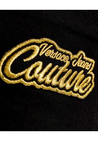 Versace Jeans Couture - VERSACE JEANS COUTURE - Czarne spodnie jeansowe. Kolor: czarny. Długość: długie. Styl: klasyczny #3