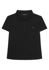 Guess Polo W5GP73 KCYR1 Czarny Regular Fit. Typ kołnierza: polo. Kolor: czarny. Materiał: bawełna #1