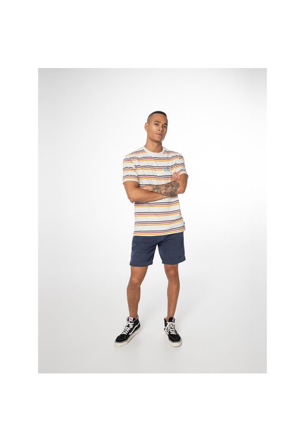 T-shirt męski Protest PRTGAU. Kolor: biały, wielokolorowy. Sport: turystyka piesza