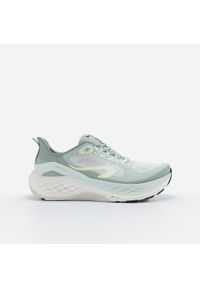 KIPRUN - Buty do biegania damskie Kiprun KS900 Support. Kolor: zielony, biały, niebieski, wielokolorowy. Wzór: geometria. Sport: bieganie