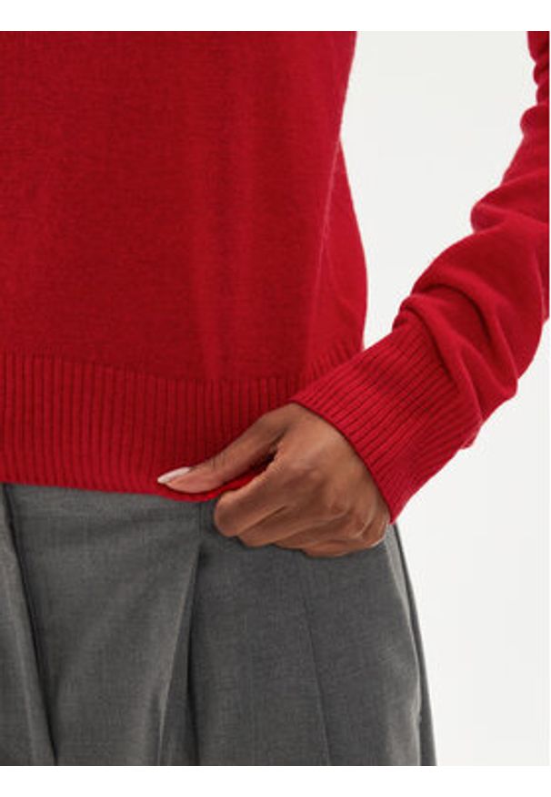 2NDDAY Sweter Lance TT 2244340408 Czerwony Regular Fit. Kolor: czerwony. Materiał: wełna