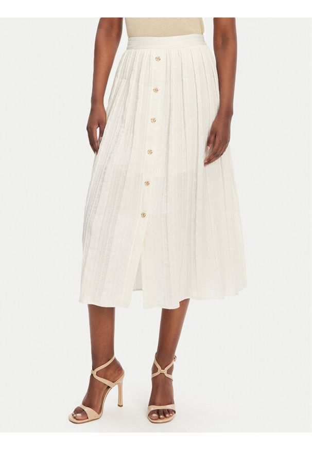 TwinSet - TWINSET Spódnica trapezowa 251TT2143 Écru Loose Fit. Materiał: bawełna