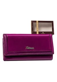 Portfel skórzany Peterson PTN KA-23 fioletowy. Kolor: fioletowy. Materiał: skóra #1