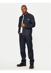 Calvin Klein Jeans Koszula jeansowa J30J326584 Granatowy Regular Fit. Kolor: niebieski. Materiał: bawełna #5