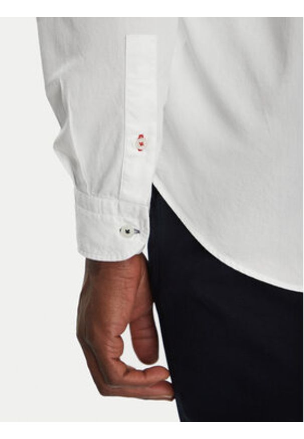 Hechter Paris Koszula 60253 151645 Biały Modern Fit. Kolor: biały. Materiał: bawełna