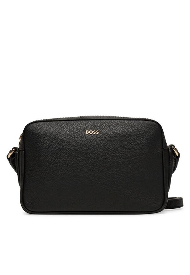 BOSS Torebka 50547733 Czarny. Kolor: czarny. Materiał: skórzane
