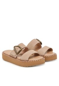 EMU Australia Klapki Scarlet W13267 Beżowy. Kolor: beżowy. Materiał: skóra #4
